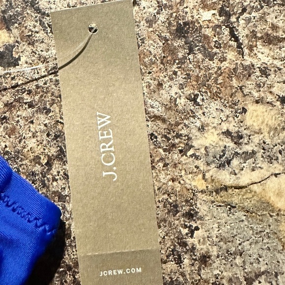 J. Crew Cobalt Blue Bikini Top Small NWT Swimwear - Picture 6 of 8